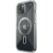 Speck Presidio Lux Grip for MagSafe for iPhone 15/14/13 - Clear Glitter
