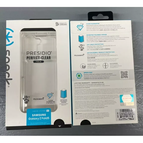 Speck Presidio Perfect-Clear Fold Case For Samsung Galaxy Z Fold5 - Clear