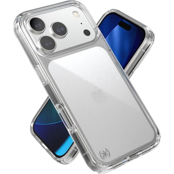 Speck Presidio Perfect Clear for iPhone 17 Pro Case, Slim Protective Case, Clear