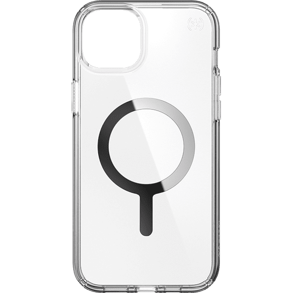 Speck Presidio Perfect-Clear with Chrome MagSafe Case - iPhone 15 Plus