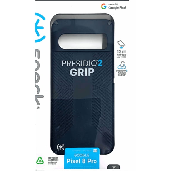 Speck Presidio2 Grip Case For Google Pixel 8 Pro-Black