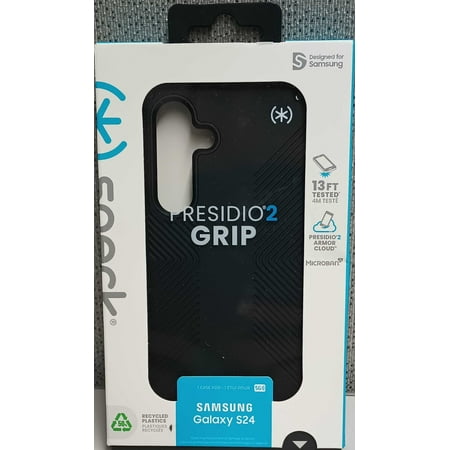 Speck - Presidio2 Grip Case for Samsung Galaxy S24 - Black