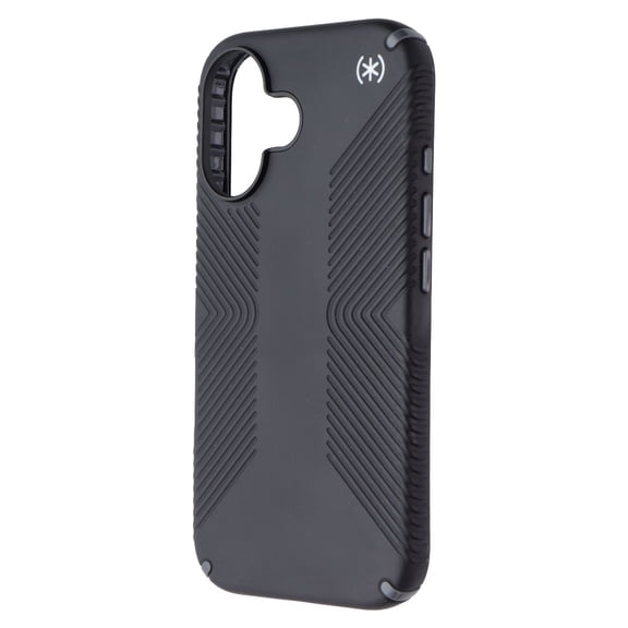 Speck Presidio2 Grip Case for Apple iPhone 16 - Black/Slate Gray