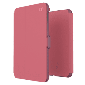 Speck Products Balance Folio iPad Mini 2021/iPad Mini 4/iPad Mini 5 Case and Stand, Royal Pink/Lush Burgundy