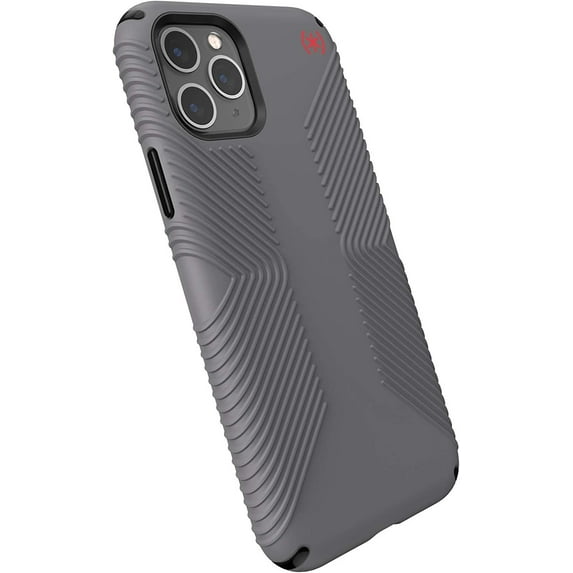 Speck Products Presidio2 Grip Case, Compatible with IPhone 11 PRO, Graphite Grey/Cathedral Grey/Black/Blood Red