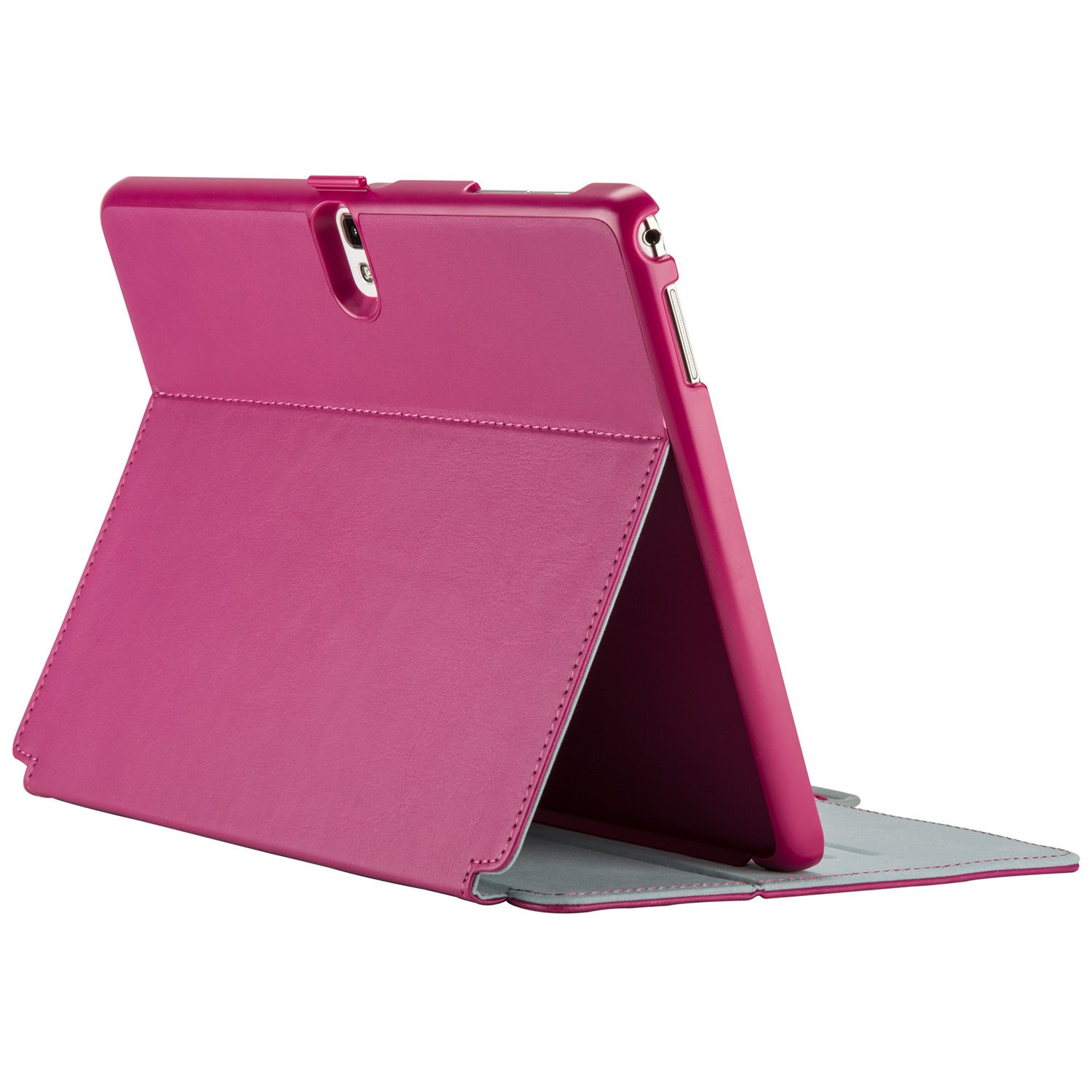 Speck Stylefolio Tablet Case Samsung Galaxy Tab S 10.5 Fuchsia Pink Nickel Grey