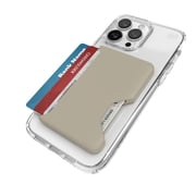 Speck Wallet for MagSafe, Pale Oak/Dark Amber, Holds 1-3 Cards, Soft Touch