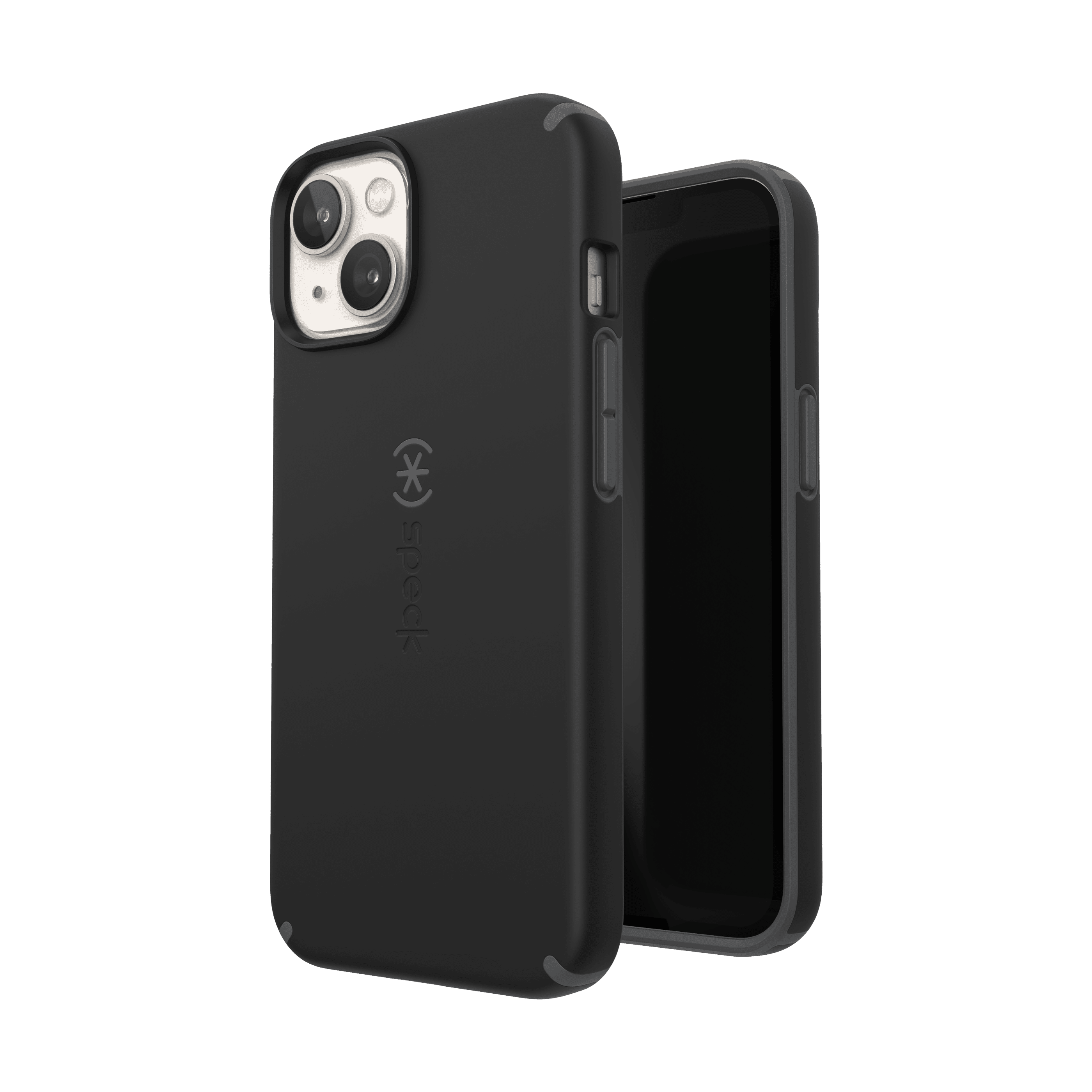 Speck iPhone 13 Candyshell Pro with Magsafe phone case in Rosy Pink and Cathedral Gray