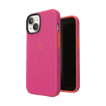 Speck Slim iPhone Case - Drop Protection, Scratch Resistant, Soft Touch for 6.1 inch iPhones - Dual Layer CandyShell Pro, Digital Pink/Energy Red