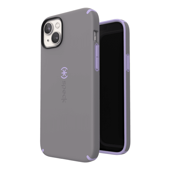 Speck iPhone 14 Plus CandyShell Pro Case slim Soft-touch in Grey and Purple