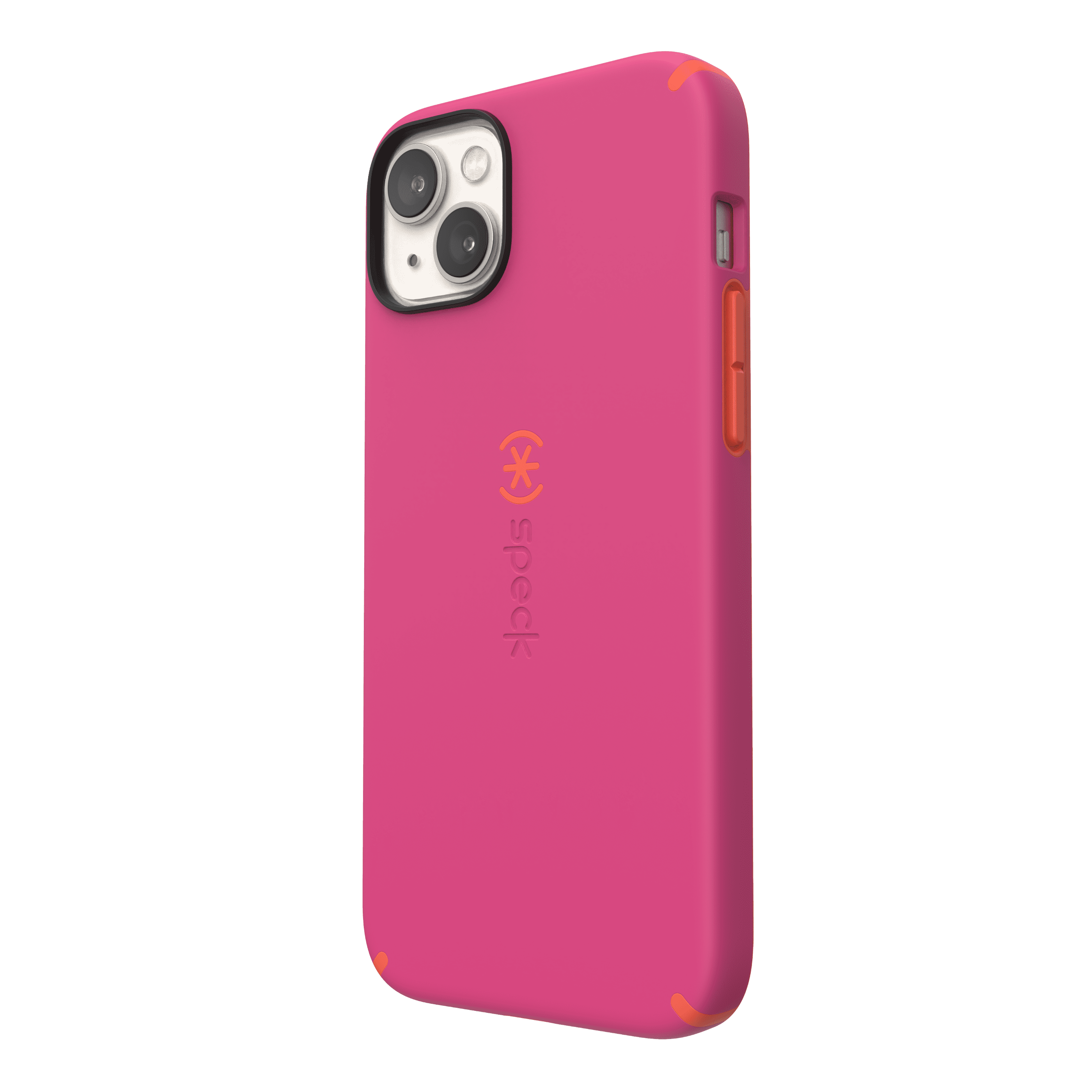 Speck iPhone 14 Plus CandyShell Pro with MagSafe Case in Digital Pink and Energy Red