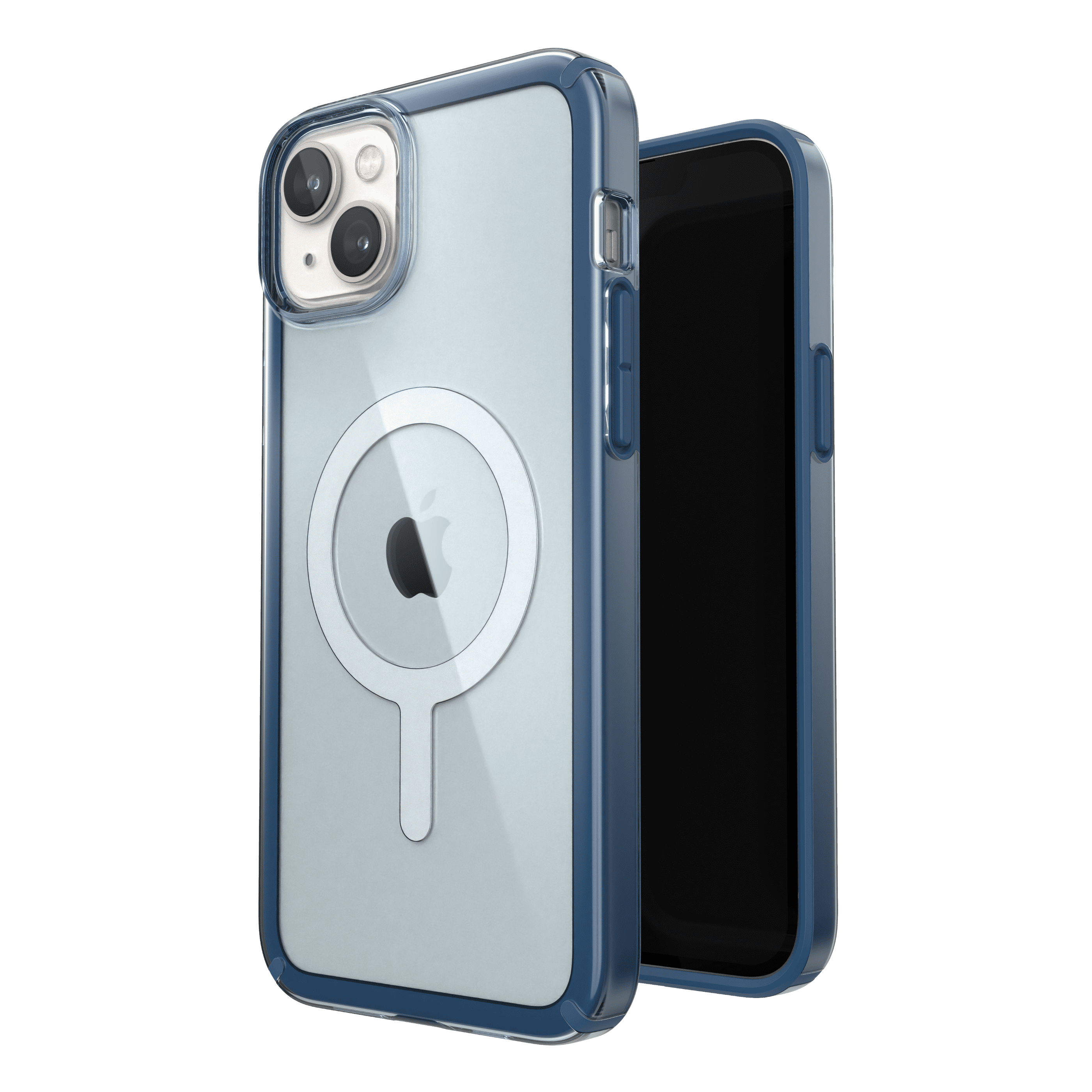 Speck iPhone 14 Plus GemShell with MagSafe Case in Glass Navy and Winter Navy