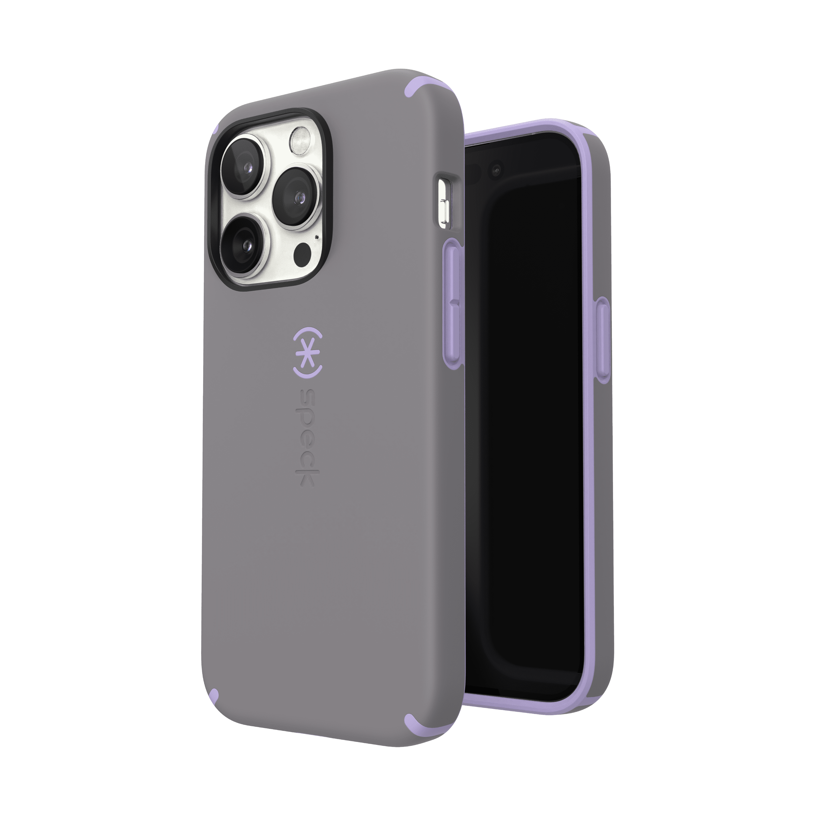 Speck iPhone 14 Pro CandyShell Pro Case in Grey and Purple