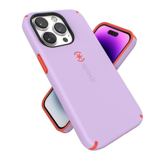 Speck iPhone 14 Pro Case - Slim, Drop Protection, Scratch Resistant Purple/Red
