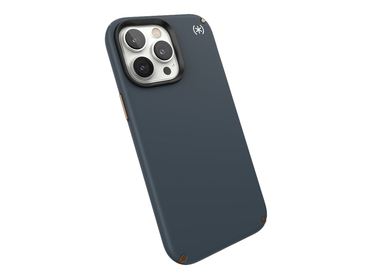 Speck iPhone 14 Pro Max Case-Presidio2 Pro-MagSafe-White/Charcoal/Cool Bronze