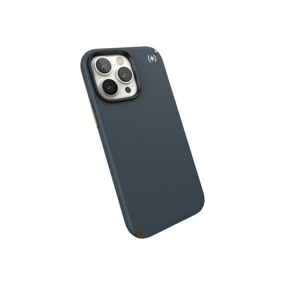 Speck iPhone 14 Pro Max Case-Presidio2 Pro-MagSafe-White/Charcoal/Cool Bronze