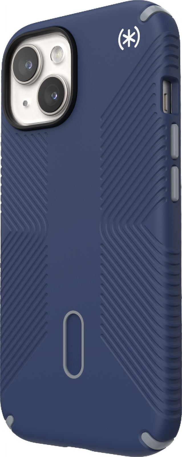 Speck iPhone 15 Case-Presidio2 Grip-ClickLock-MagSafe-6.1 Inch Phone Case-Coastal Blue/Dust Grey/White