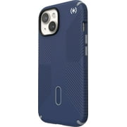Speck iPhone 15 Case-Presidio2 Grip-ClickLock-MagSafe-6.1 Inch Phone Case-Coastal Blue/Dust Grey/White