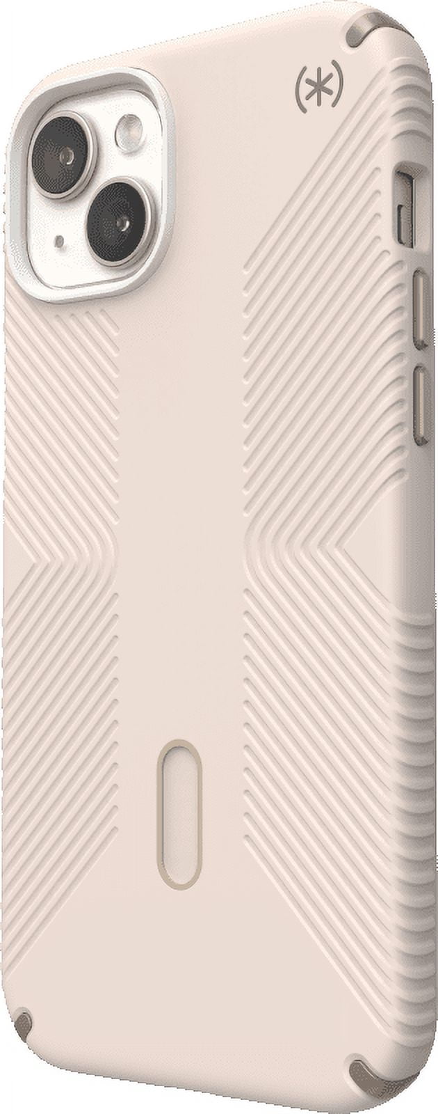 Speck iPhone 15 Plus Case-Presidio2 Grip-ClickLock-MagSafe-6.7 Inch Phone Case-Bleached Bone/Heirloom Gold/Hazel Brown