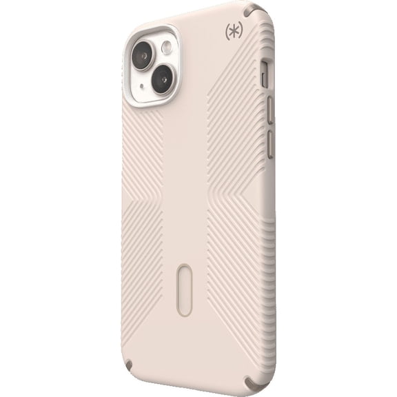 Speck iPhone 15 Plus Case-Presidio2 Grip-ClickLock-MagSafe-6.7 Inch Phone Case-Bleached Bone/Heirloom Gold/Hazel Brown