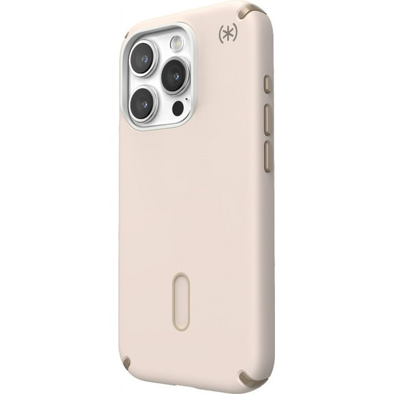 Speck iPhone 15 Pro Case-Presidio2 Pro-ClickLock-MagSafe-6.1 Inch Phone Case-Bleached Bone/Heirloom Gold/Hazel Brown