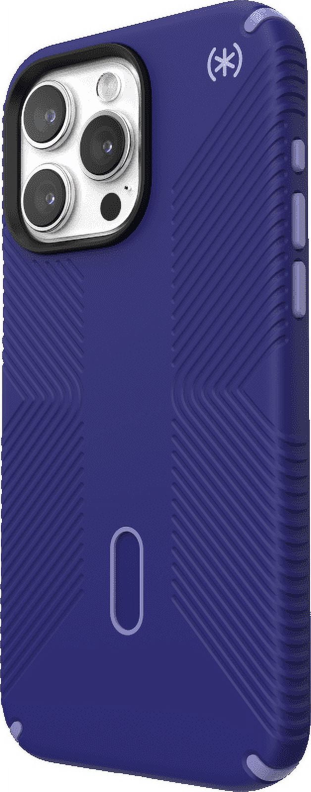 Speck iPhone 15 Pro Max Case-Presidio2 Grip-ClickLock-MagSafe-6.7 Inch Phone Case-Future Blue/Purple Ink/Sky Purple