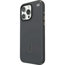 Speck iPhone 15 Pro Max Case-Presidio2 Pro-ClickLock-MagSafe-6.7 Inch Phone Case-Charcoal Grey/Cool Bronze/White