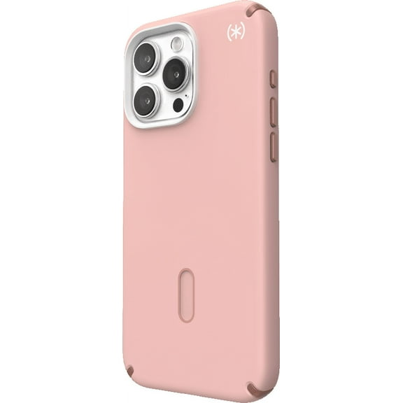 Speck iPhone 15 Pro Max Case-Presidio2 Pro-ClickLock-MagSafe-6.7 Inch Phone Case-Dahlia Pink/Rose Copper/White