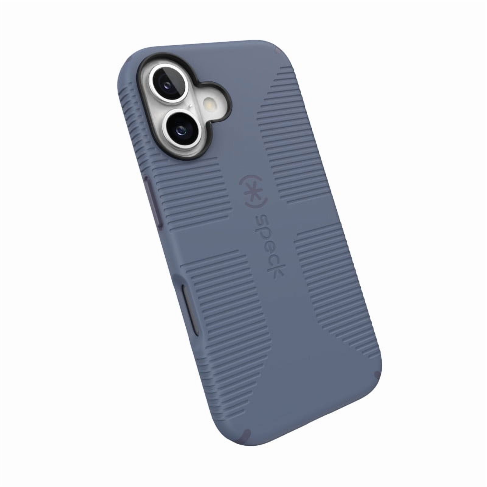 Speck iPhone 16 CandyShell Grip with MagSafe in Mystery Blue and Faded Denim