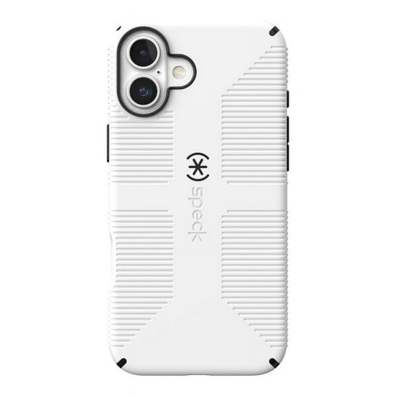 Speck iPhone 16 Plus CandyShell Grip with MagSafe in White and Black