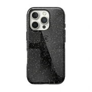 Speck iPhone 16 Pro CandyShell Grip with MagSafe in Black Glitter and Steel Black