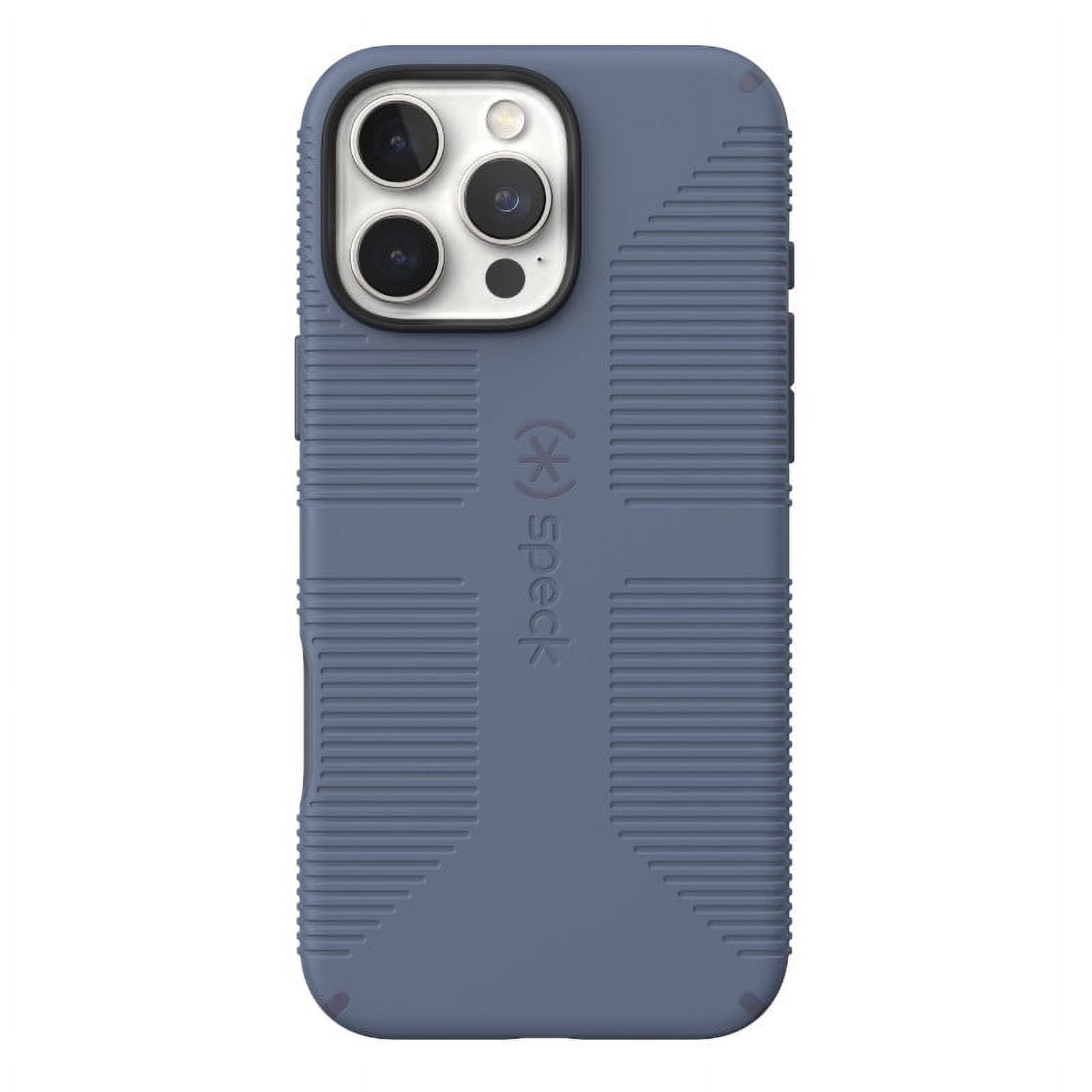 Speck iPhone 16 Pro Max CandyShell Grip with MagSafe in Mystery Blue and Faded Denim