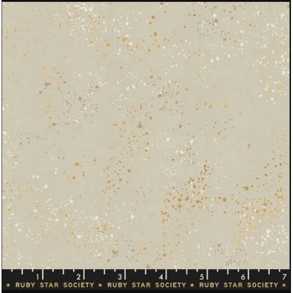 Speckled-1/2 Yard Increments, Cut Continuously (RS5027-18M Metallic Natural) by Rashida Coleman-hale
