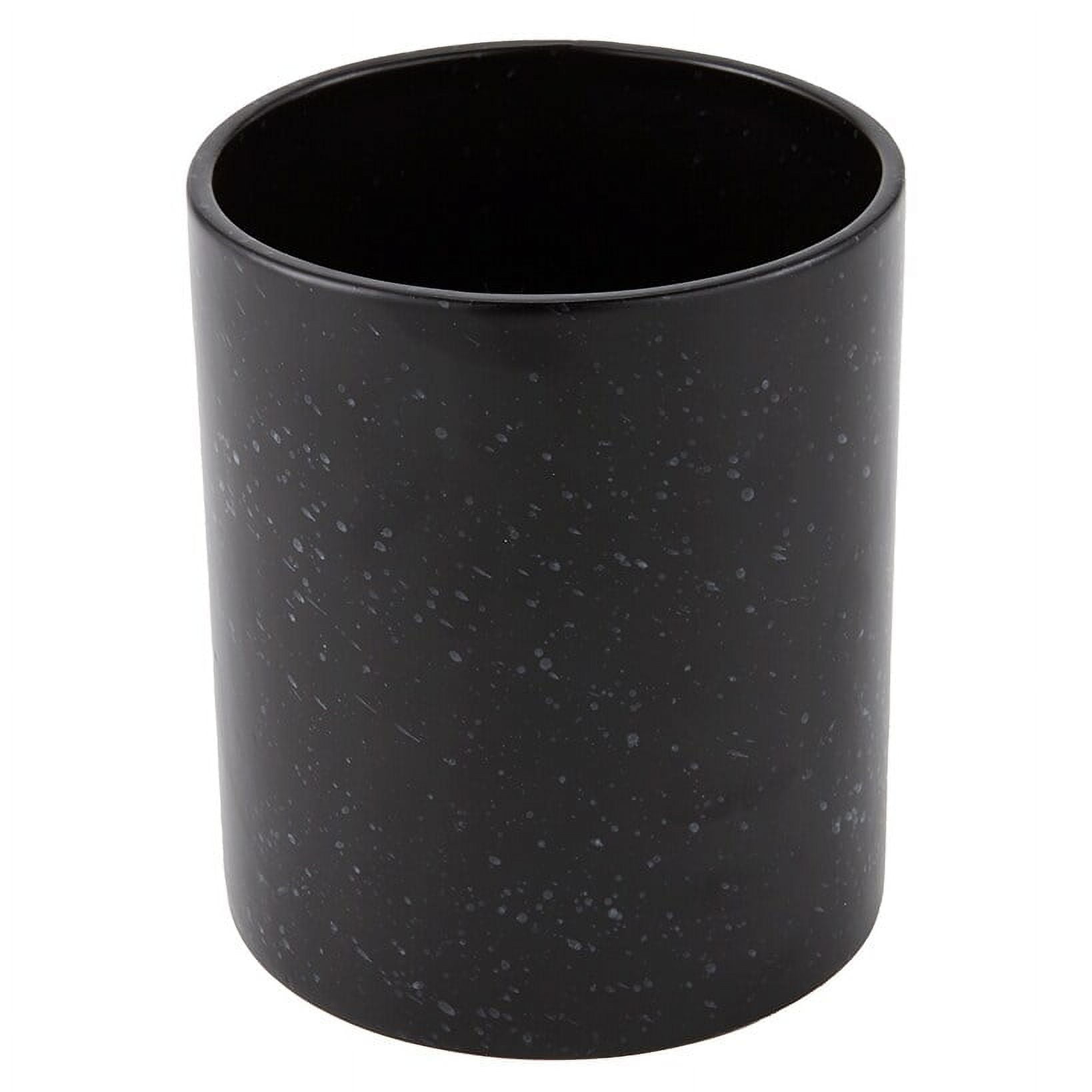 Speckled Utensil Holder Caddy Black Kitchen Tool Crocks