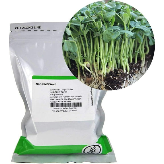Speckled Pea Sprouting Seeds - 1 Lbs - Certified Organic, Non-GMO Green Pea Sprout Seeds - Sprouts & Microgreens
