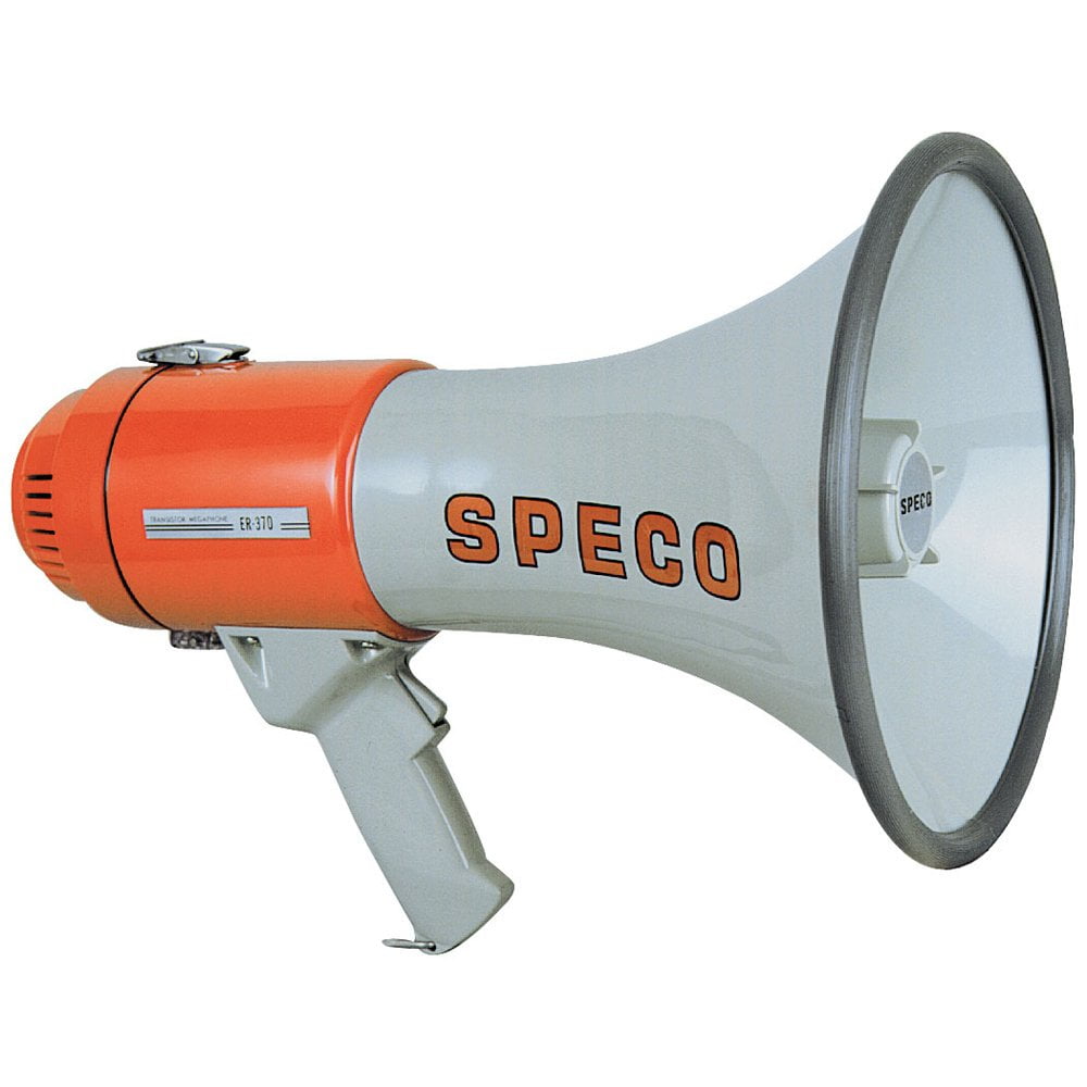 Speco ER370 Deluxe Megaphone w/Siren - Red/Grey - 16W CA2