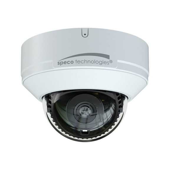 Speco O4VD2 - Network surveillance camera - dome - outdoor - vandal / weatherproof - color (Day&Night) - 4 MP - 2560 x 1440 - 1080p, 720p - fixed focal - audio - LAN 10/100 - H.265, H.264 - DC 12 V / PoE