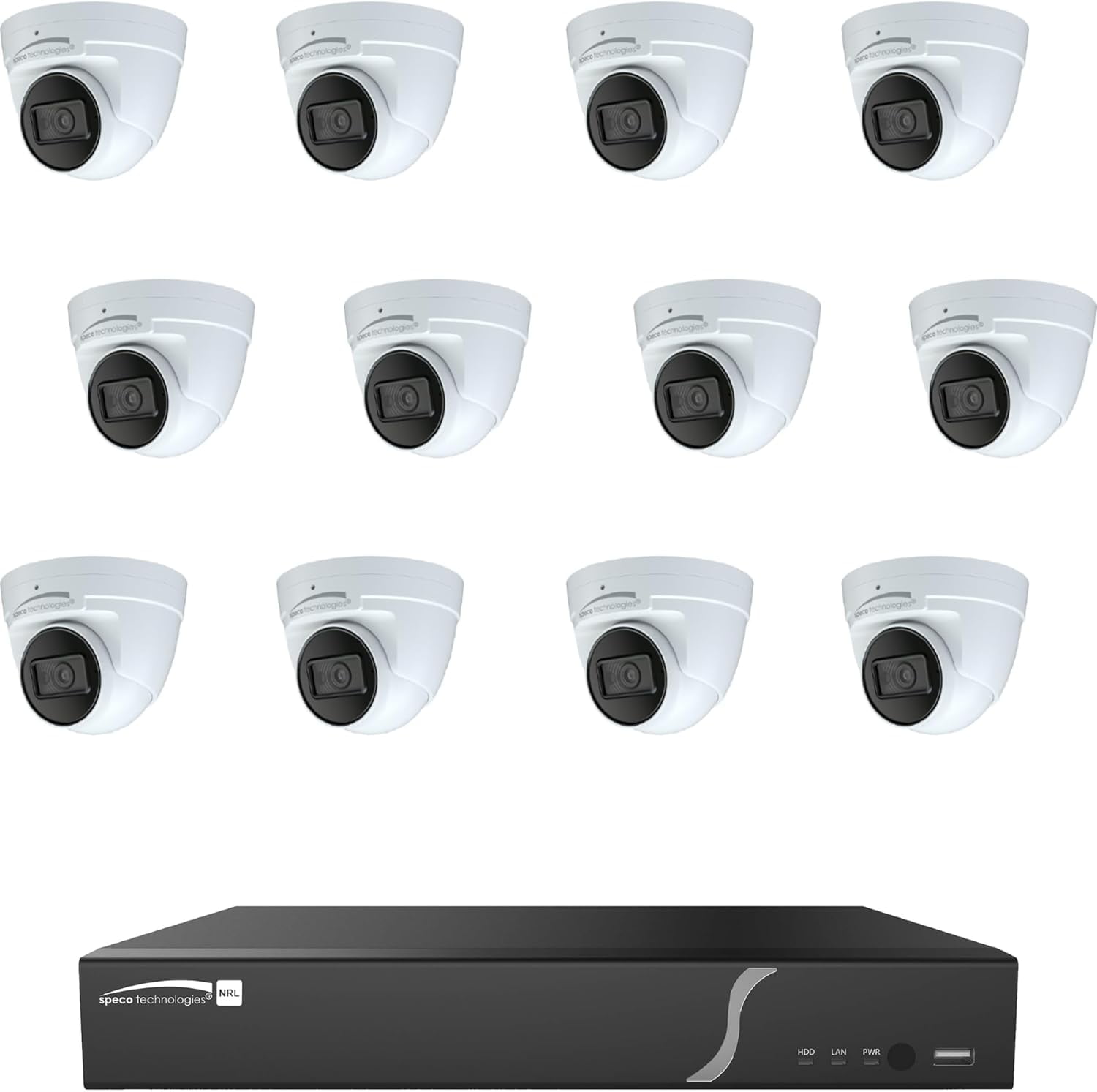 Speco-Technologies 16 Channel PoE IP Camera System, NDAA Compliant ...