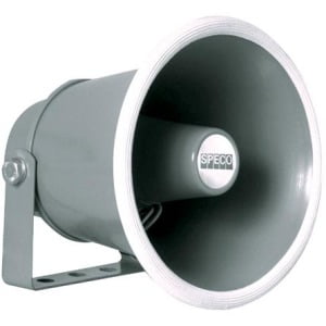 Speco 6" Weather-Resistant Aluminum Speaker Horn 8 Ohms