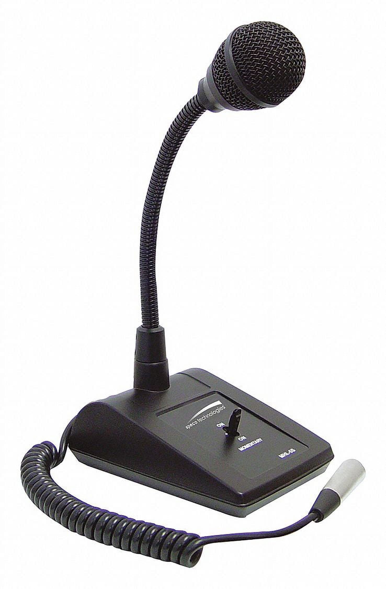 Speco Technologies Tabletop Microphone,Adjustable Gooseneck  MHL5S