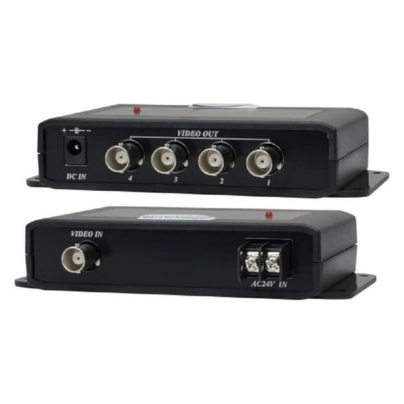 Speco VIDDIST 1 in/4 Out Video Distribution Amplifier 1 Input to 4 Output Video Bnc Splitter
