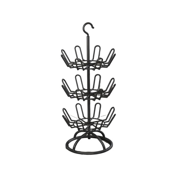 Specollect 1 Pcs 3-Tier Rotating Shoe Rack for Closet Organizer, Space-Saving Standing Shoe Storage for Entryway, Hanging Shoe Organizer with Stable Base, Setup 96cm
