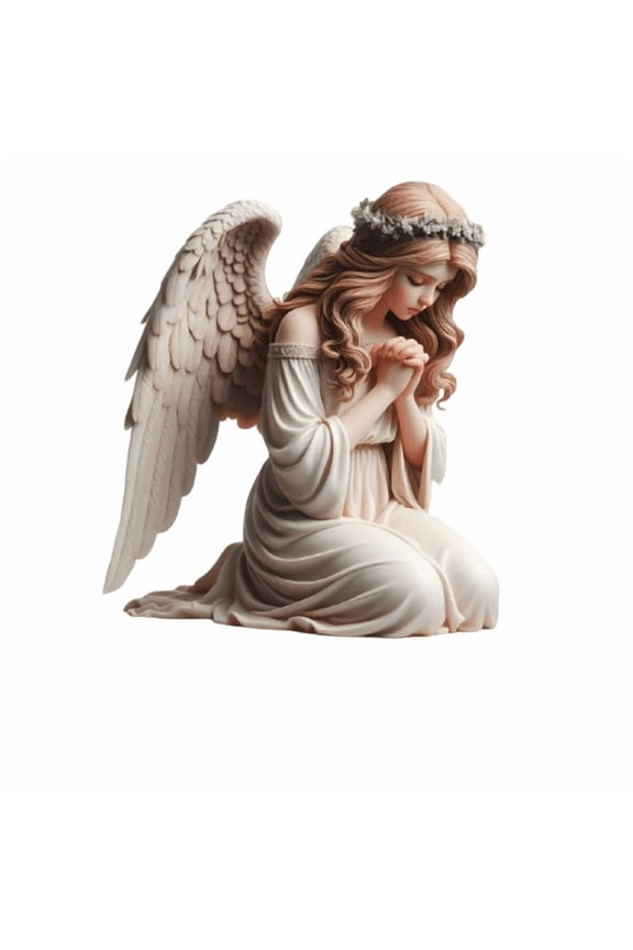 Specollect 1 Pcs Acrylic Crystal Angel Figurine Inspirational Home & Office Decor Gift for Protection Serenity