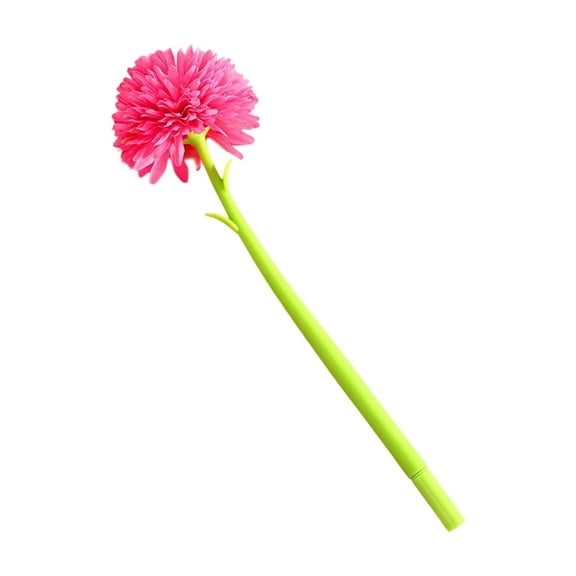Specollect 1 Pcs Artificial Chrysanthemum Wobble Pen Smooth Ballpoint Flower Pen for Desk Decoration Fun Bendable Stem Pen Cute Floral Writing Instrument