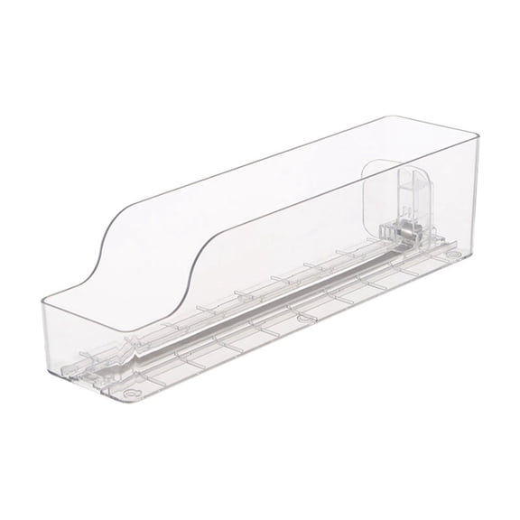 Specollect 1 Pcs Auto Sensing Fridge Drink Dispenser Organizer, Space Saving Can Holder for Refrigerator, Clear Beer Bottle Storage Container