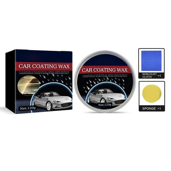 Specollect 1 Pcs Automotive Coating Wax Paint Protection Sealant Gloss Enhancer Long Lasting Water Resistant UV Protection for Car Paint Maintenance and Detailing 120g