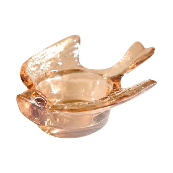 Specollect 1 Pcs Glass Candle Holders with Bird Design for Table Decor, Elegant Centerpiece for Dining Room, Romantic Dinner, Home and Wedding Gift