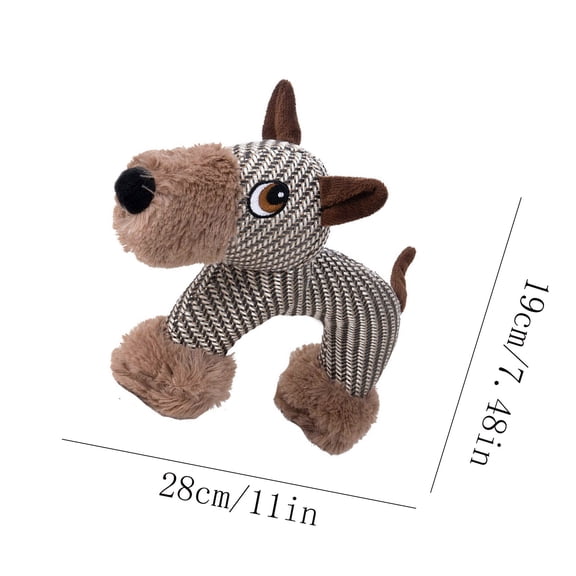 Specollect 1 Pcs Indestructible Squeaky Dog Toy for Aggressive Chewers, Interactive Chew Toys for Puppies and Dogs