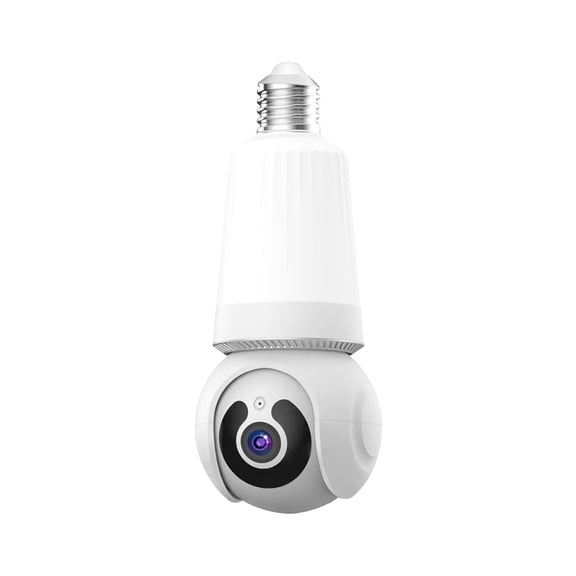 Specollect 1 Pcs Light Bulb Camera 1080P Indoor, Motion Detection, Two-Way Audio Night Vision, Light Socket Security Camera for Home, Hallway, Garage