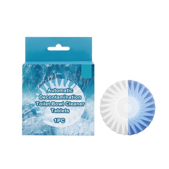 Specollect 1 Pcs Long-Lasting Toilet Cleaner Block, Automatic Fresh Scent, 3-Month Deodorizer, Easy Drop-In Cleaning for Bathroom & Restroom, Lemon Fresh Formula, Effortless Tank Maintenance
